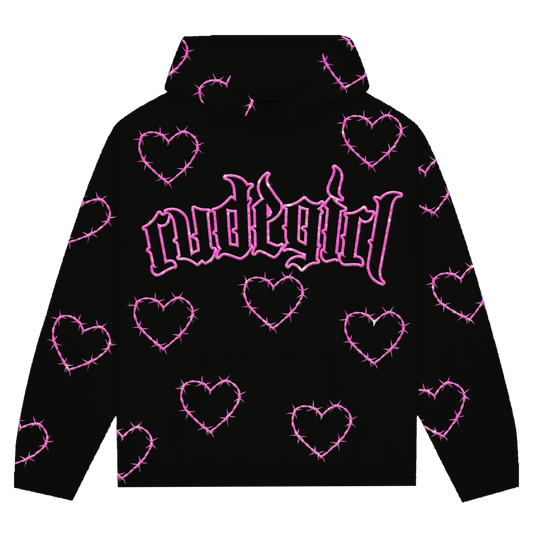 Barbwire Hearts Hoodie