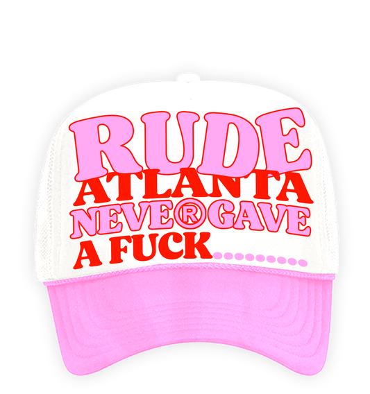 Never Gave A F*** Trucker Hat - Heartbreak Pink